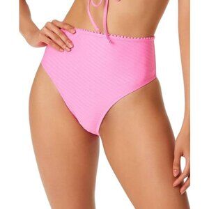 Jessica Simpson Size L Pink Femme‎ High Waist Bikini Swim Bottoms NWT